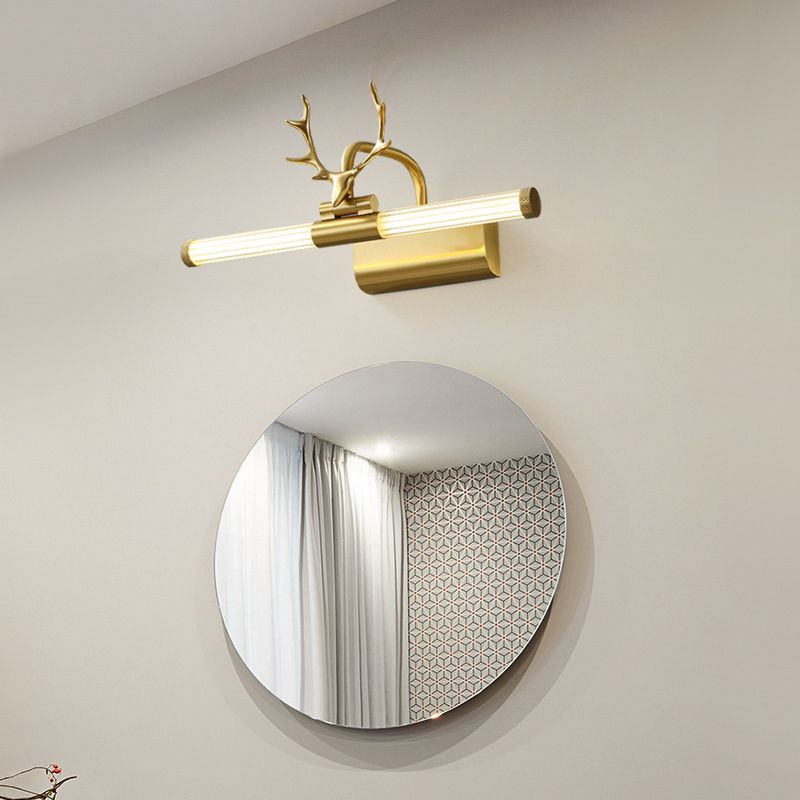Luci di sconde di vanità moderne rame a parete a 1 luci per il bagno
