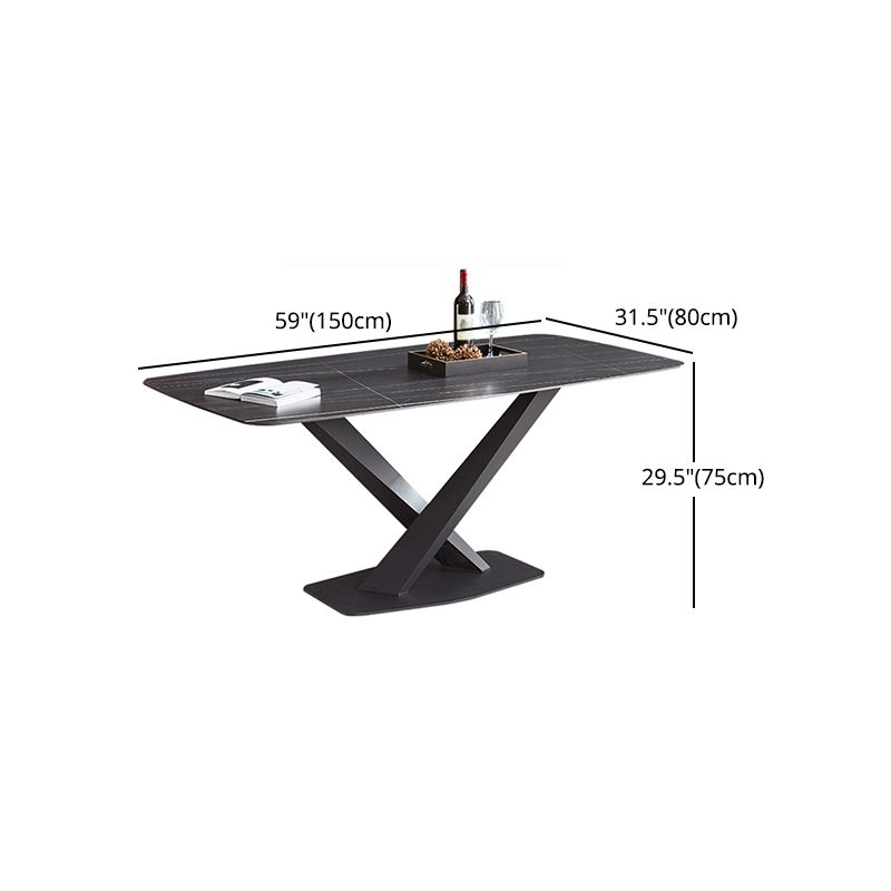 Modern 1/2/5/7 Pieces Dining Set Sintered Stone Dining Table Set