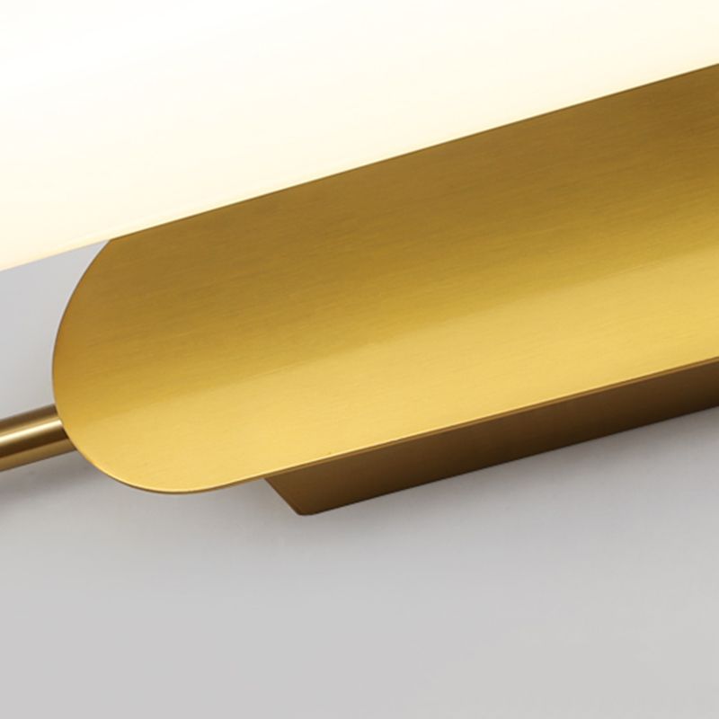Moderno lampada da parete bronzo bronzo lampada a parete in metallo a 1 luce per bagno
