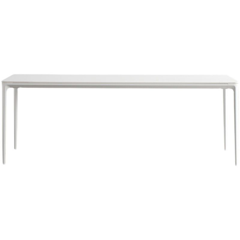 Mesa de piedra sinterizada de estilo moderno 4 Table de rectángulo base de las piernas para el hogar