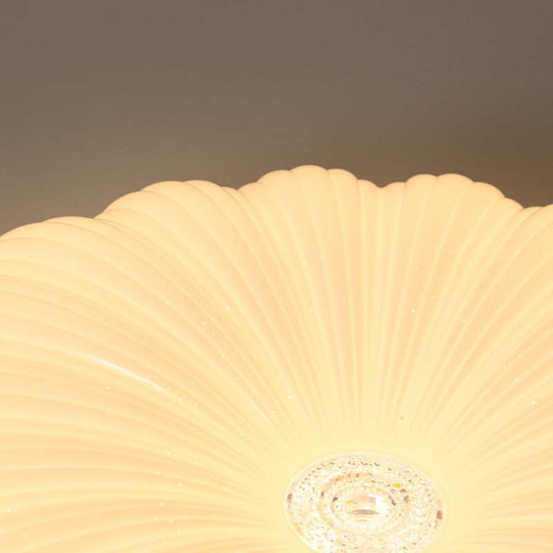 Round LED Ceiling Light Modern Ceiling Mount Light with Acrylic Shade for Kid's Room