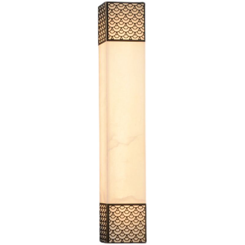 Lampada da parete a parete quadrata contemporanea Lampada a monte in metallo per soggiorno