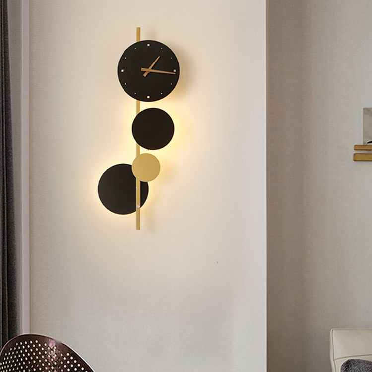 Round Shape Wall Lights Modern Style Metal Wall Mount Lights