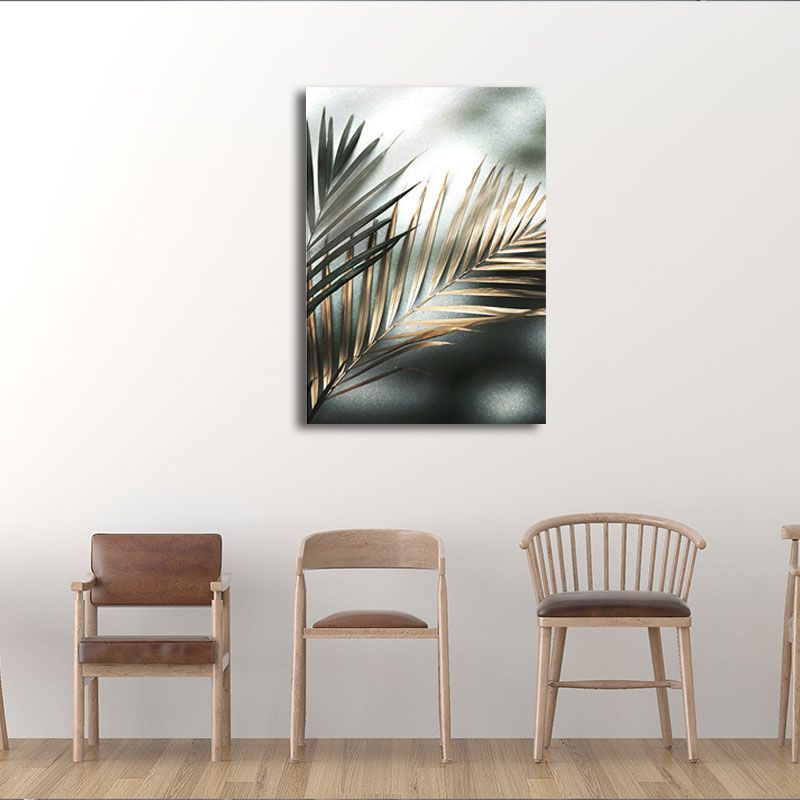 Toile d'art mural de Style nordique, couleur Pastel, imprimé de feuille de palmier Areca, décor mural pour chambre