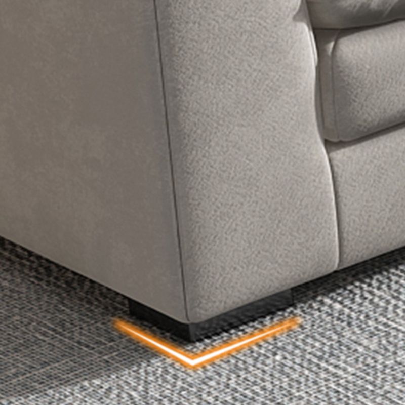 Glam Cushioned Chaise Lounge Recessed Arms Chaise with Three Pillows for Bedroom