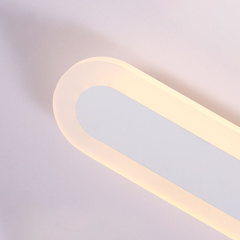 1 Light Linear Wall Mount Light Fixture Modern Wall Lamp Metal Wall Sconces