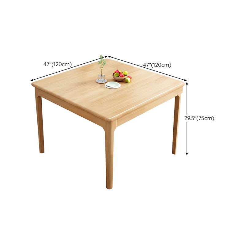 Simplicity Style Dinette Table Solid Wood Rectangle Dinner Table for Kitchen