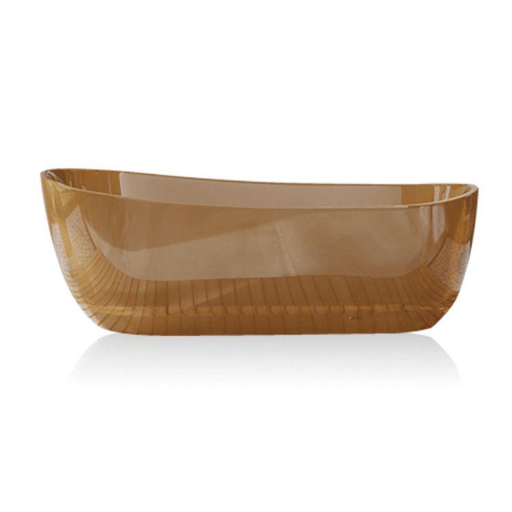 Soaking Stand Alone Bathtub Oval Antique Finish Modern Bath Tub