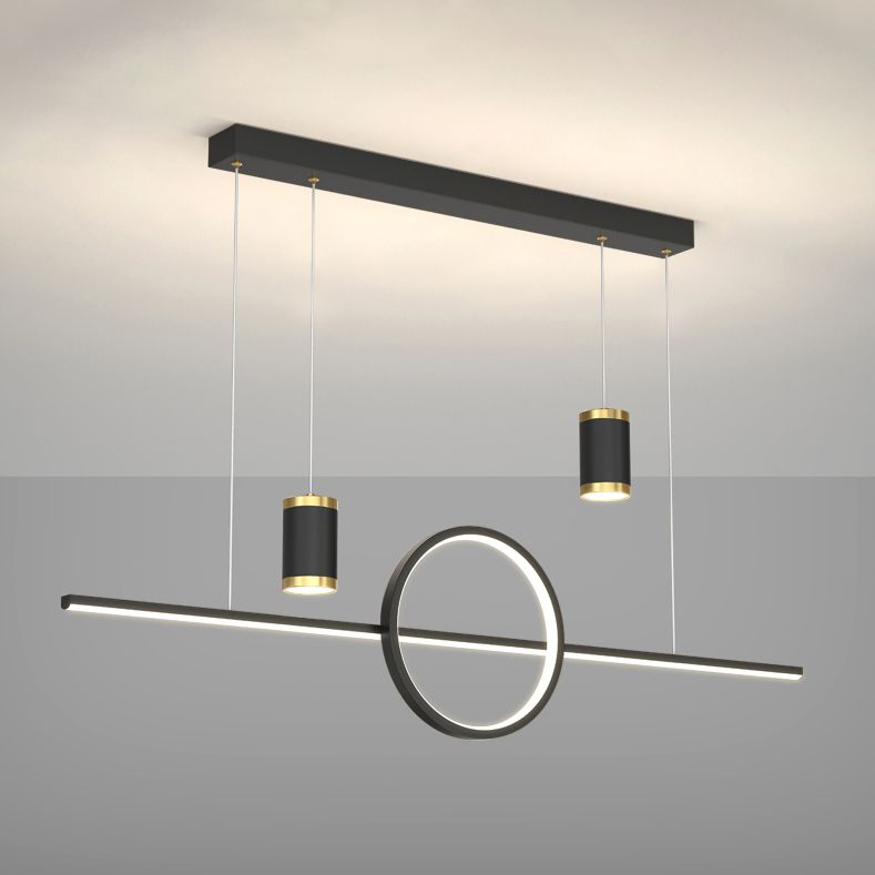 Cylinder Island Chandelier Lights Pendants Contemporary Pendants Lights Metal Island Lights