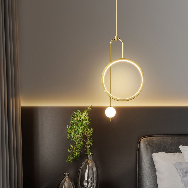1 Light Ring Pendant Lighting Modern simplicity Acrylic Pendant Ceiling Lights for Restaurant