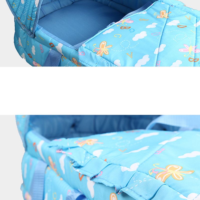 Contemporary Portable Moses Basket Oval Moses Basket with Belt