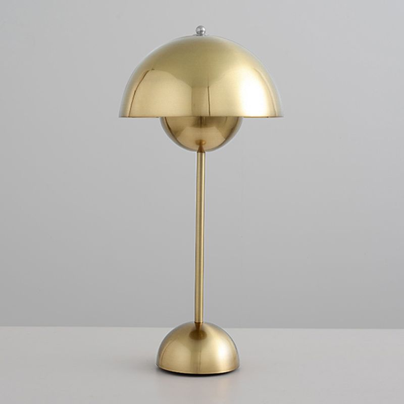 Dome Bedroom Table Lamp Metal Minimalist Style Night Table Lamp