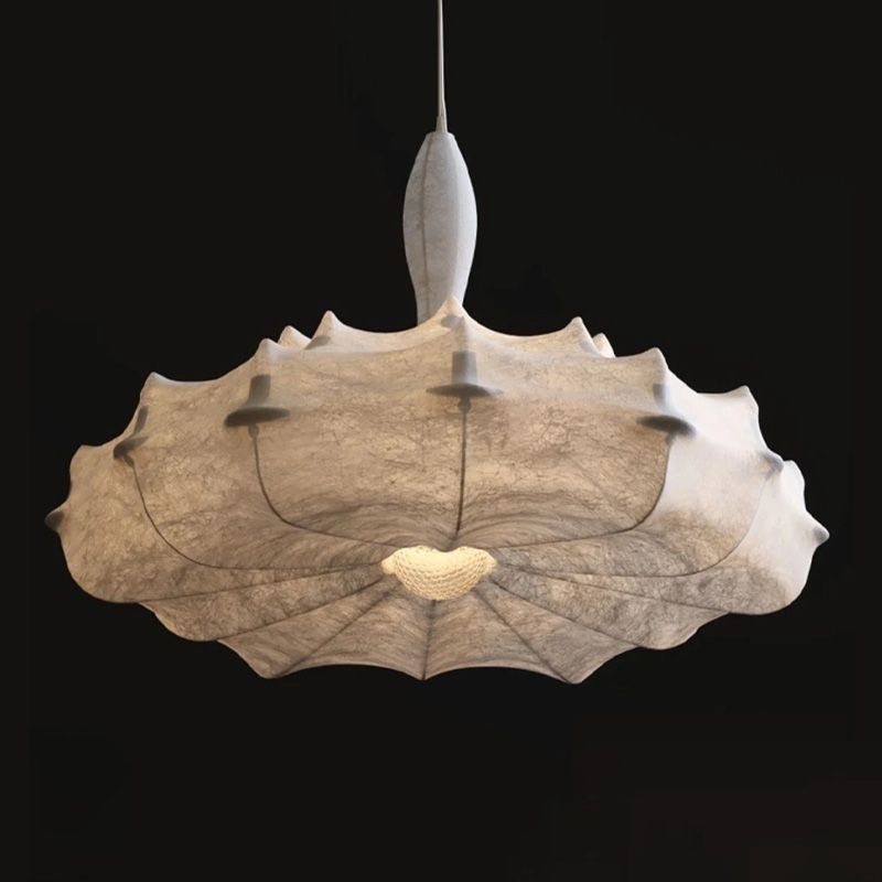 Schattierte Wohnzimmer Decken Deckenpendelleuchte Leichtmodell Designer Anhängerleuchte in Weiß