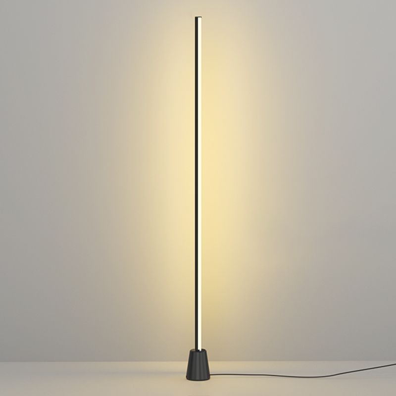 Minimalisme vloerlamp 1-licht metalen lineair vloerlicht voor woonkamer