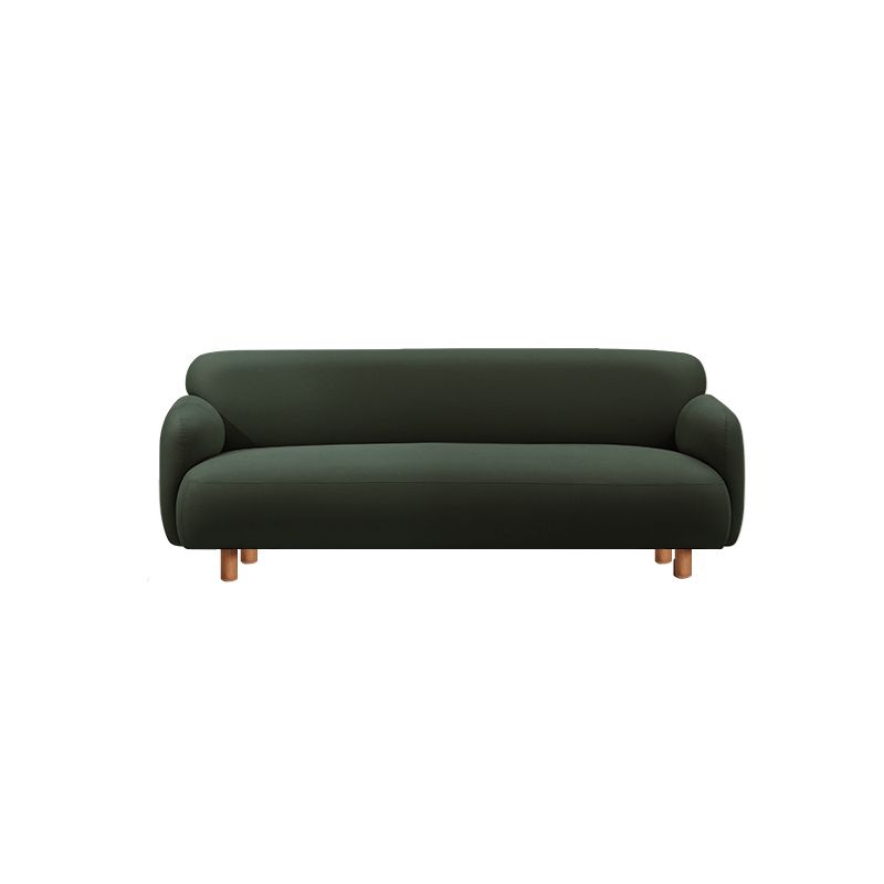 Stain Resistant Faux Leather Sofa Contemporary Standard Sofa for Living Room