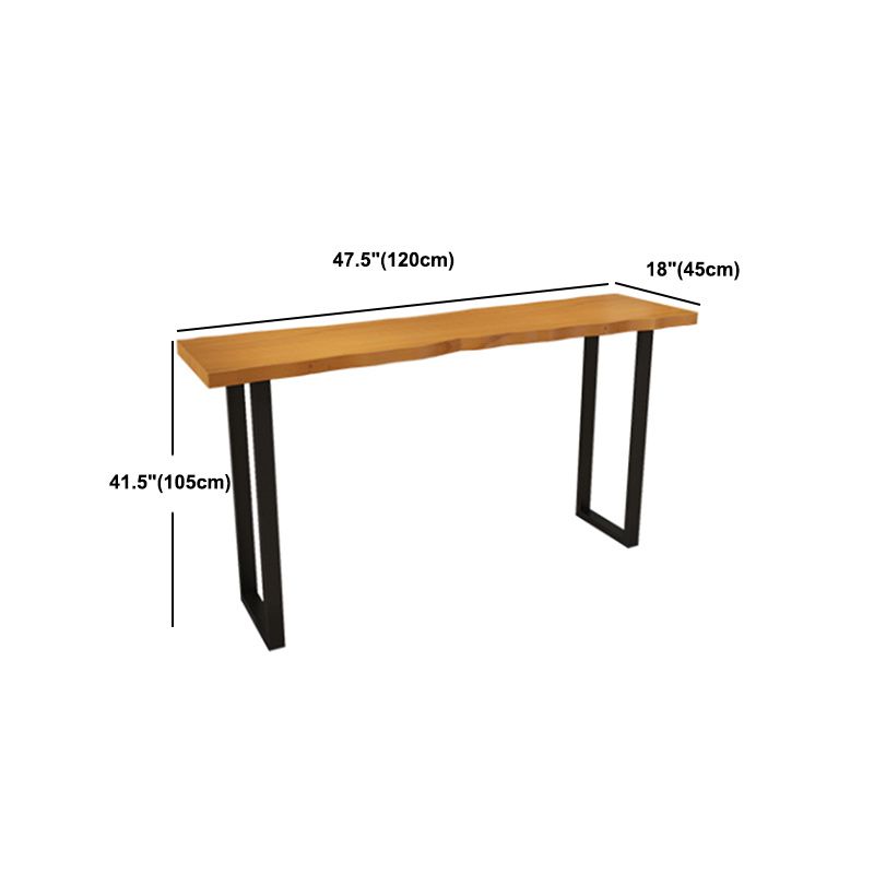 1/5/7 Pieces Industrial Rectangle Pub Table Set Wooden Counter Table with Backless Stools