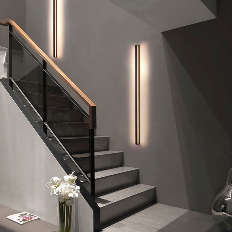 Estilo contemporáneo lámparas de luz lineal lineal aluminio 1 lámparas de pared LED de luz
