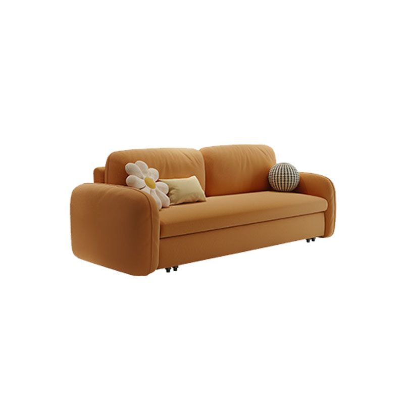 Contemporary Solid Color Sofa Bed Stain Resistant Sofa for Living Room