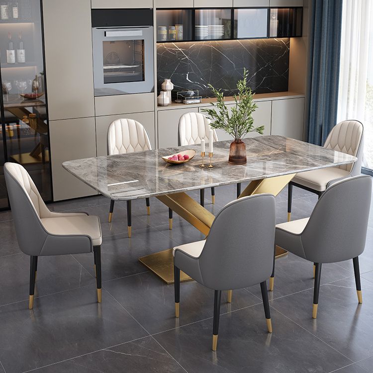Dining Room Dinner Kitchen Table Pedestal Stone Dining Table