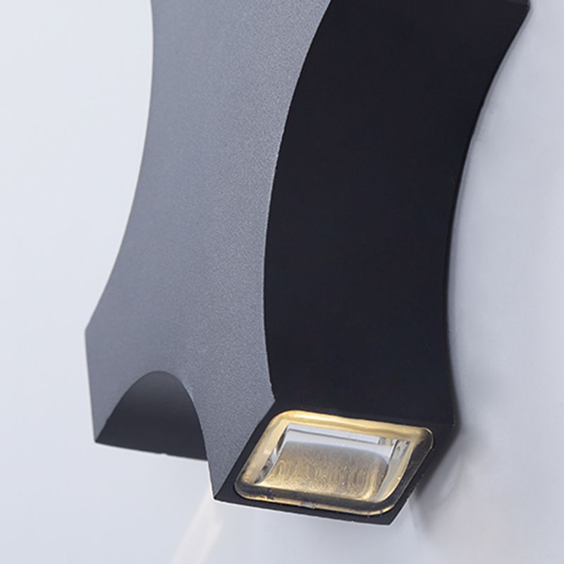 Lámpara de pared contemporánea apliques de pared de aluminio para pasillo de corredor