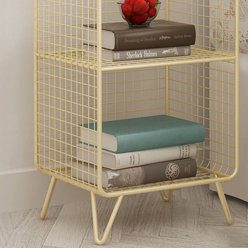Metal Modern Standard Bookshelf Closed Back Bookcase for Home Office