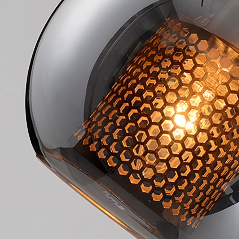 Glass Shade Hanging Light Industrial Style Pendant Lighting Ayémorrat pour le salon