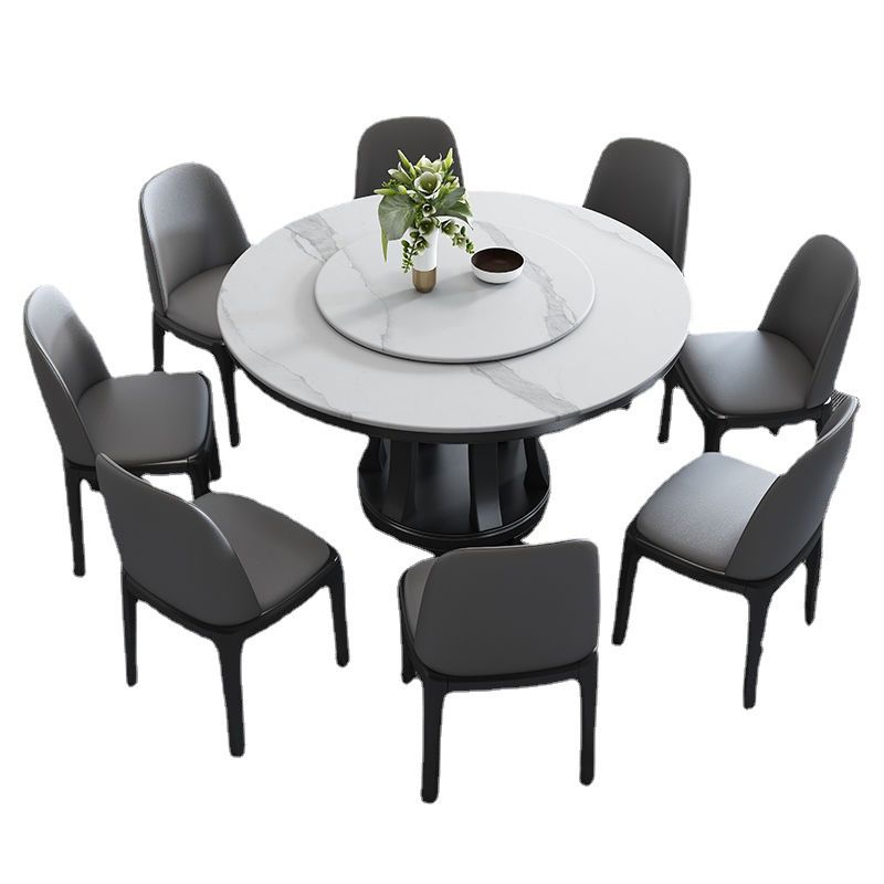 Modern Sintered Stone Table Pedestal Dining Table for Dining Room