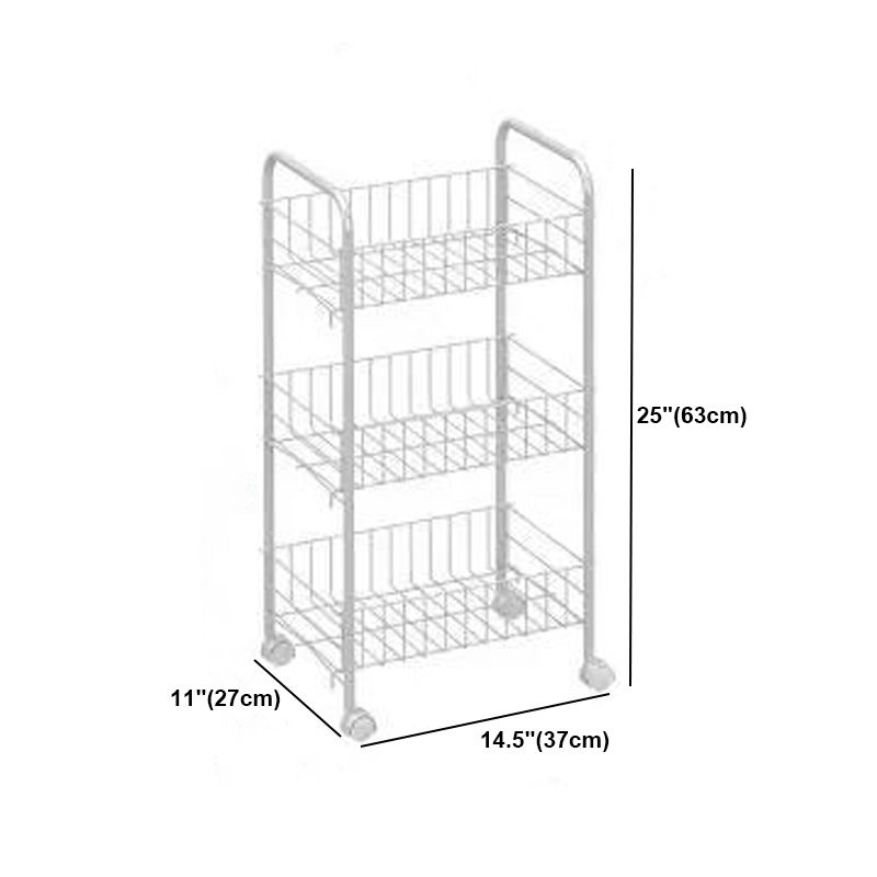 Buchhandelshandschel des zeitgenössischen Stils mit Casters White Book Regal für Lernraum