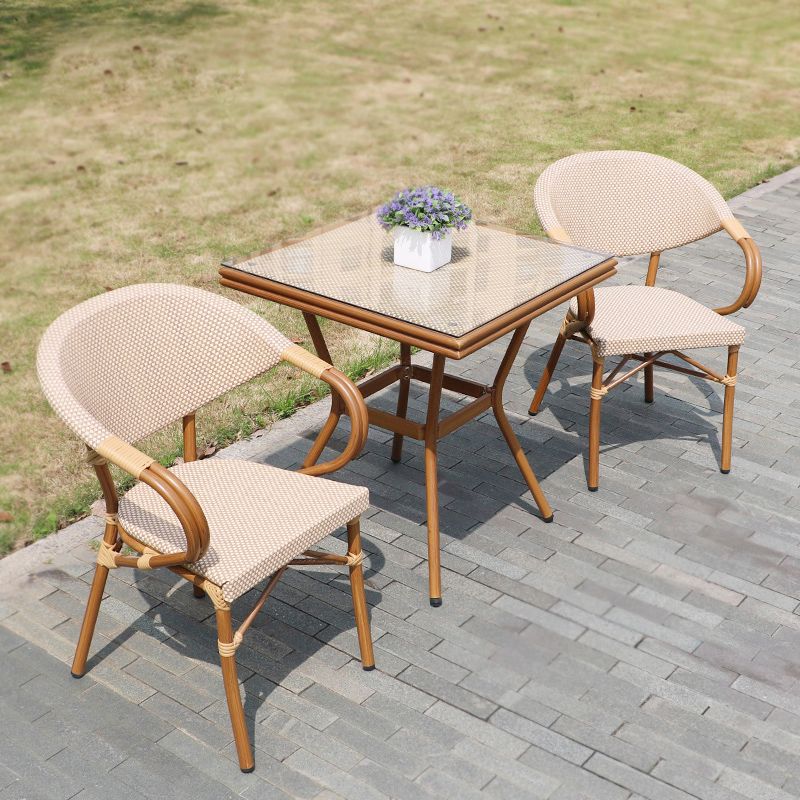 1/3/5 Pieces Patio Dining Table Set Contemporary Bistro Table Set