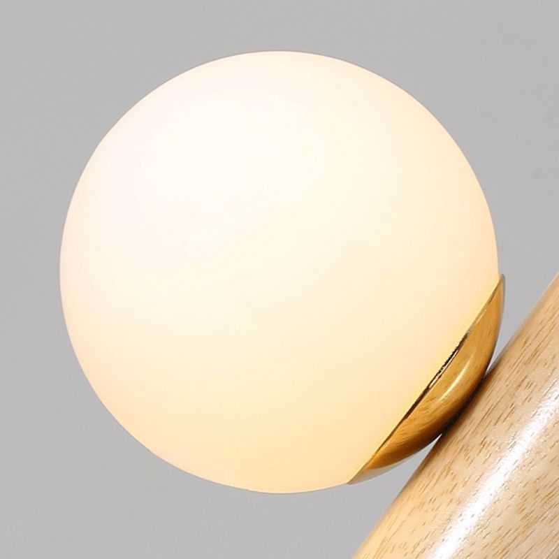 Modern Style Linear Hanging Island Lights White Glass Pendant Light Fixtures