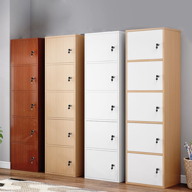 Contemporary Rectangle Wood  With Doors and Knobs Accent Cabinet