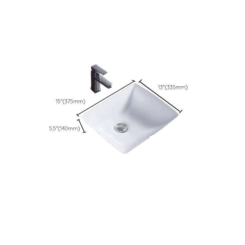 Bathroom Sink Ceramic Rod Handle Faucet Anti-spill Bathroom Sink