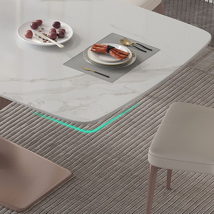 Glam Style Sintered Stone Dining Set 1/4/5/7 Pieces Dining Set for Dining Areas
