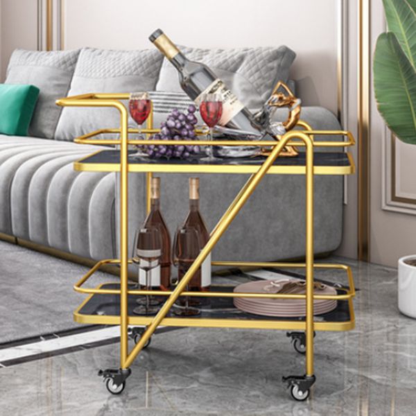 29.92" High Rolling Contemporary Prep Table Metal Prep Table for Kitchen