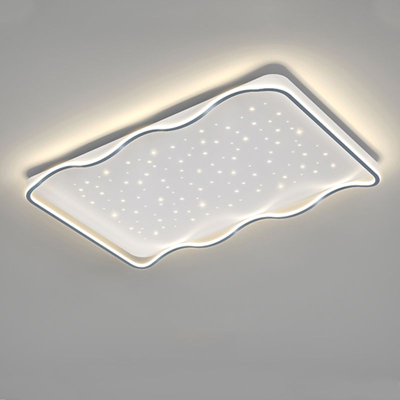 Geometrie Form LED Deckenleuchte Moderne Aluminium 1 Light Flush Mount für Halle