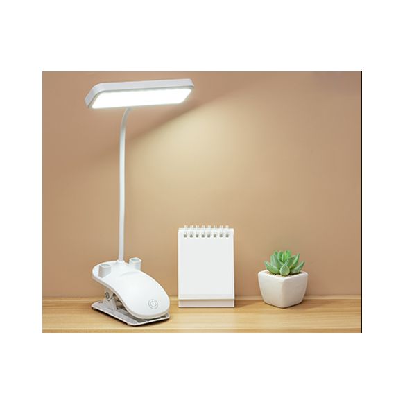 Lampada da tavolo USB moderna in stile minimalista Lampada da tavolo in plastica a 1 luce per studio