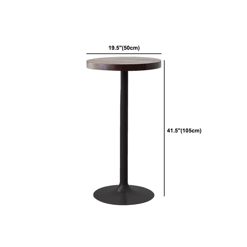 Round Pedestal Bar Height Table Contemporary Bar Table for Small Places
