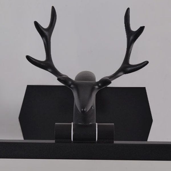 Linear Shape Metal Wall Sconce Modern Style Single Light Mirror Wall Mount Light Fixture