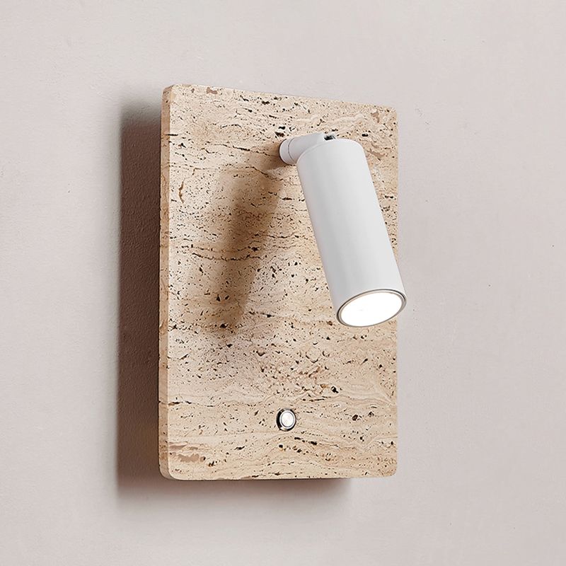 Modern Simple Stone Wall Light Geometry Shape Rotatable Wall Lamp for Living Room