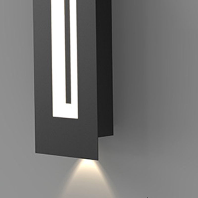 Metal Geometric Wall Light Nordic Black LED Wall Sconce for Living Room