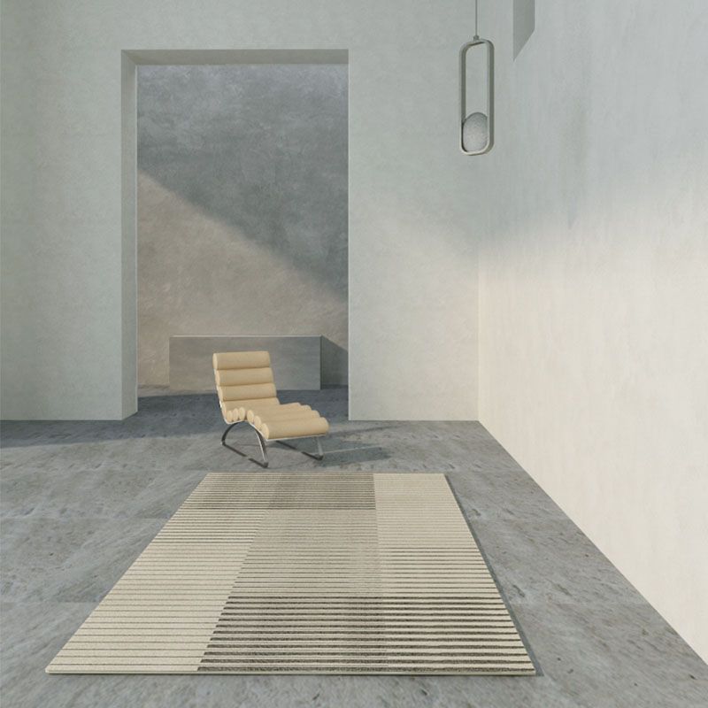 Light Brown Modern Carpet Polyester Graphic Carpet Washable Carpet for Living Room