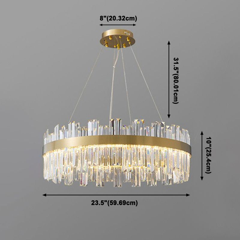 Crystal Chandelier Pendant Light Modern Pendant Lighting in Gold