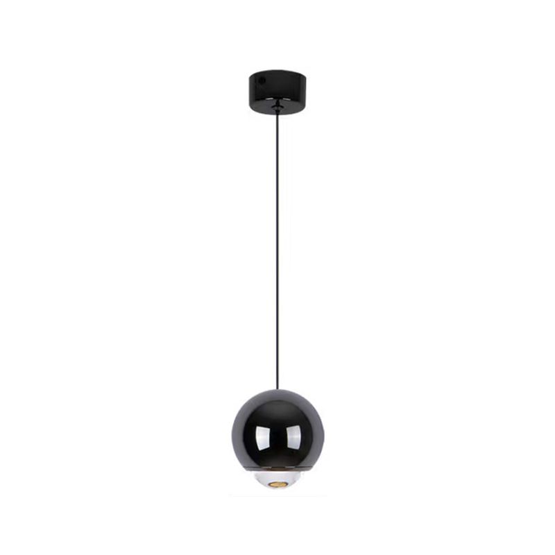 Modern Style Spherical Shape Pendant Lighting Metal 1 Light Pendant Light for Bedroom