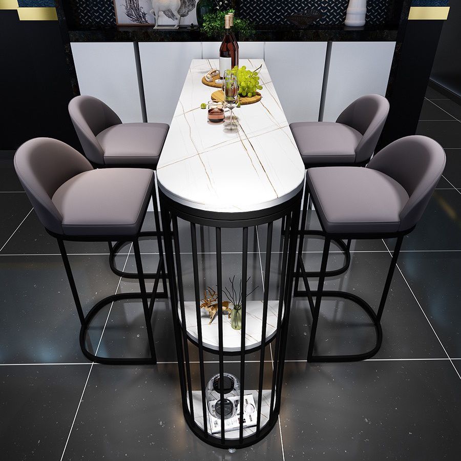 Table du comptoir supérieur blanc industriel Tableau de 42 pouces pour la cuisine