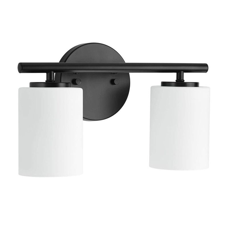 Cylinder Glass Shade Bath Sconce Post Modern Multi - Head Bathroom Vanity Lighting