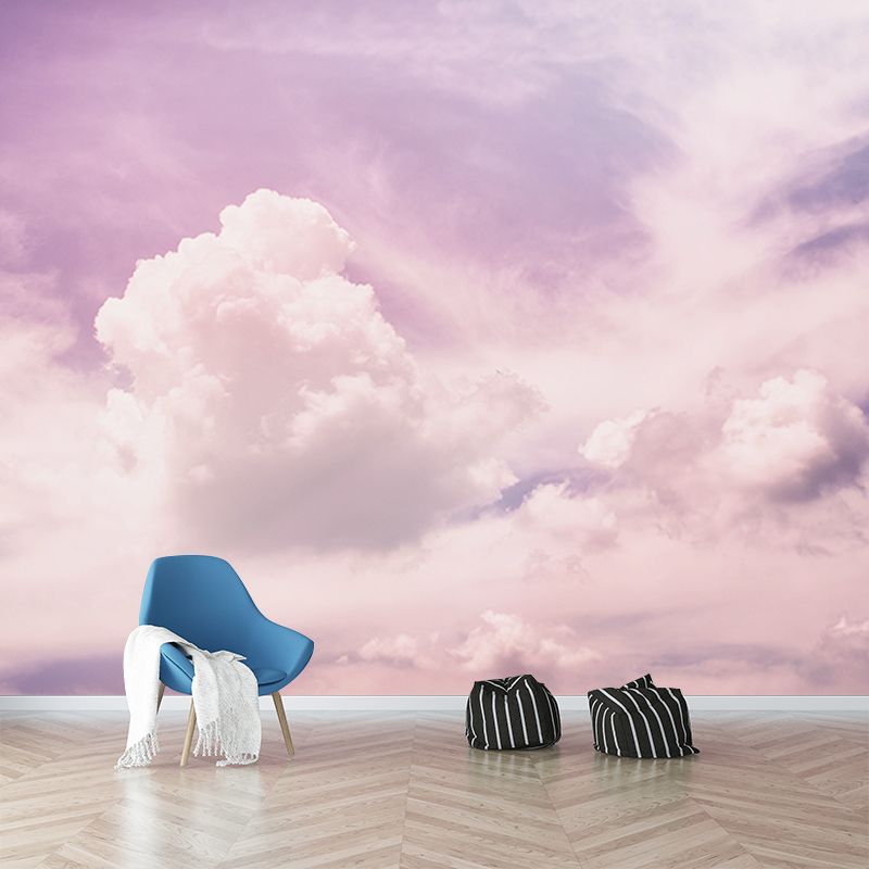 Modern Style Mural Wallpaper Sky Environment Friendly Bedroom Wall Mural