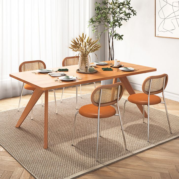 Rectangle Dining Set 1/2/5 Pcs Solid Wood Dining Table and Chairs