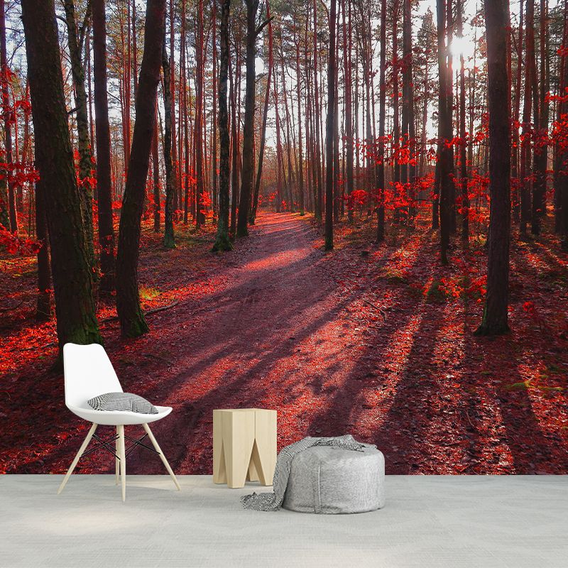 Forest Scenery Moisture Resistant Mural Decal Modern Wall Decor for Sleeping Room