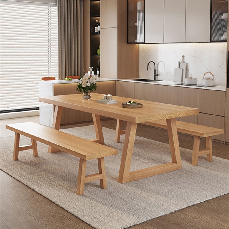 Modern Solid Wood Furniture 1/2/3/4/5/6/7 Pcs Standard Height Dining Room Table Set
