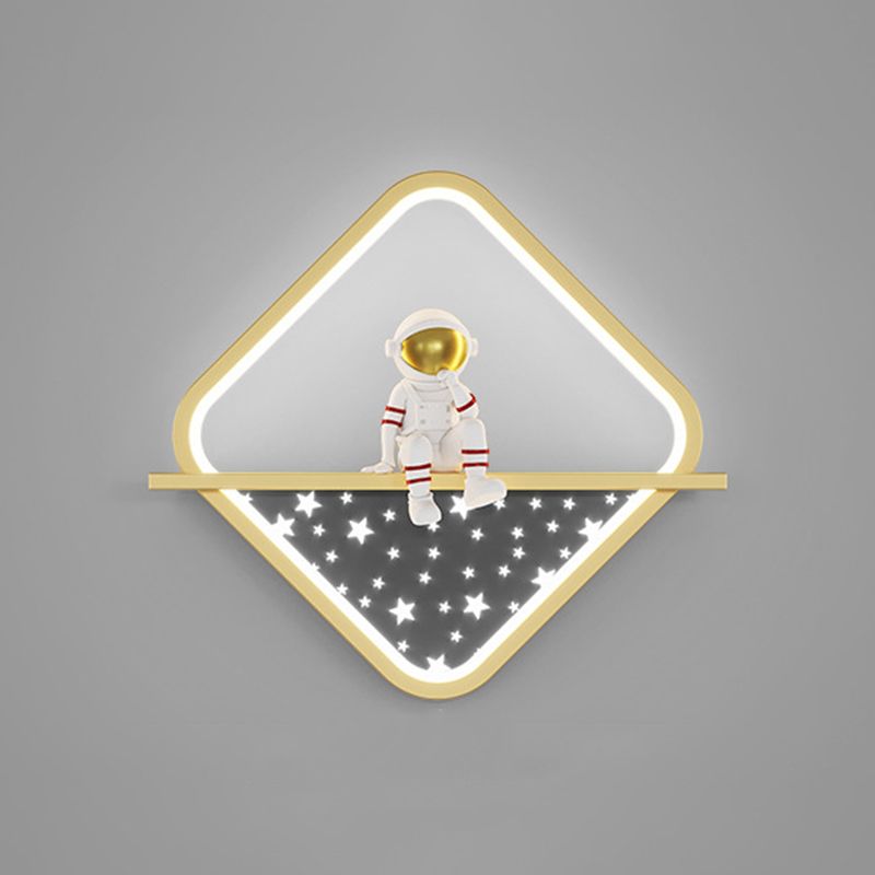 Cartoon LED Wall Mount Light Children Wall Light with Acrylic Shade for Bedroom